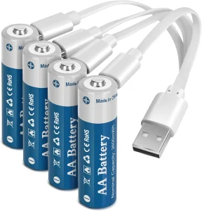 USB Type C Rechargeable AA Battery