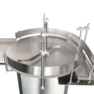 Custom Automatic Round Rotary Plastic Glass Bottle Unscrambler Glass Bottle Sorting Turntable Feeding Table for Filling Machine