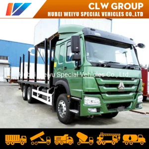 10 Wheels Awd All Wheel Drive Logging Truck HOWO 6X6 Logging Tray Truck