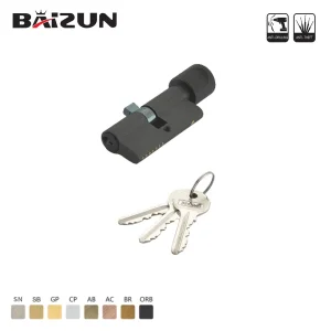 Light Luxury Window/Door Hardware Brass Thumb Turning Lock Cylinder