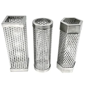 304 Stainless Steel Square Particle Tube Barbecue Smoking Tube for Electric Gas Charcoal Grills