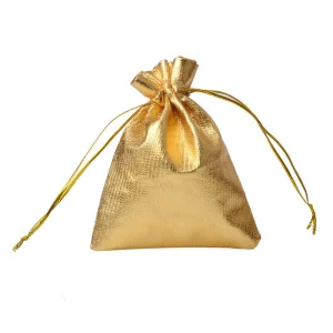7*9cm Silver/Gold Color Organza Bags Candy Bags Metallic Foil Organza Pouches Christmas Wedding Party Favour Gifts Candy Bags