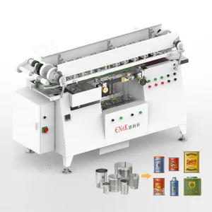 Multifunctional Automatic High Speed Carbon Steel Hot Melt Glue Iron Tinplate Tin Can Labeling Machine for Canning Fish Line Pet Food Canned Food Packaging