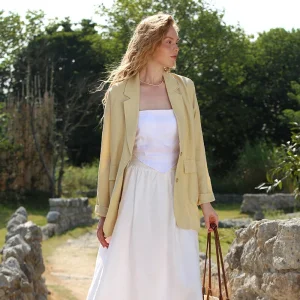 Women's High Quatliy Cotton Linen Loose Casual Spring and Autumn Blazer