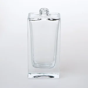 High-End 50ml Screw Neck Tall Flat Square Spray Glass Perfume Bottle