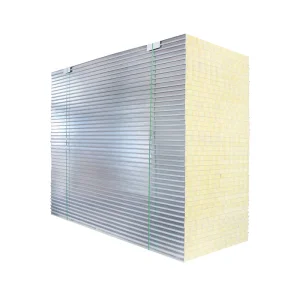 Factory Price 50mm Rock Wool Sandwich Panel With Fireproof PU Rock Wool Core Sandwich Panel Wall Panel for Building