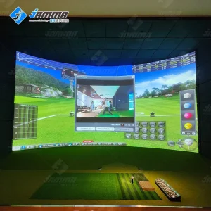 Virtual Golf Simulator Screen Projection Golf Simulator Indoor Golf Game Machine