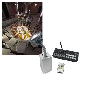 30W LED Pin Spot Welding Wireless Dmx Light Fixture Dmx ZOOM Battery Powered Led Pinspot Light DJ Stage Pin Uplights