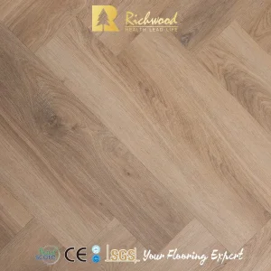 100% Waterproof Moisture-Proof Wood Plastic Herringbone Parquet Collection Luxury Rigid Core Vinyl Spc Plank Flooring for Bedroom