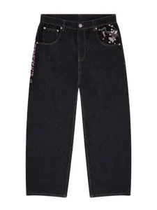 Customized Retro Embroidery Denim Jeans