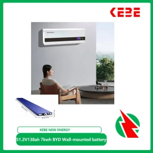 Rechargeable 48V 138ah 7kwh Lithium LiFePO4 Storage Battery Powerwall with Byd Bladed Cells High Temperature Resistant