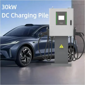 Guhe New 30kw Fast DC EV Charger Station Advertising Screen Floor-Mounted CCS Interface Chademo Compliant Ocpp Electric Cars