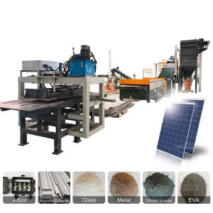 Full Automatic PV Solar Panel Recycling Machine High Recovery Rate Solar Module Recycling Equipment