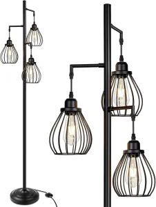 Industrial Tree Floor Lamp