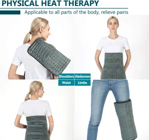 New Design Customized Medical Knee Back Leg Neck Shoulder Menstrual Electric Heating Pad for Pain Relief