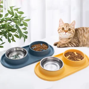 Dog Slow Food Bowl Stainless Steel