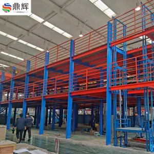 Heavy-Duty Mezzanine Platform Shelves for Warehouse Storage Mezzanine Elevator Storage Shelf Systems Stacking Racks & Shelves