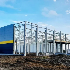 Construction Prefabricated Garage Prefabricated Warehouse Metal Building Steel Structure Shed Workshop