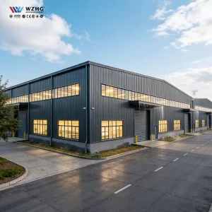 Logistics Building Steel Structure Warehouse Steel Building Modular Steel Storage Facility Fast Installation Construction