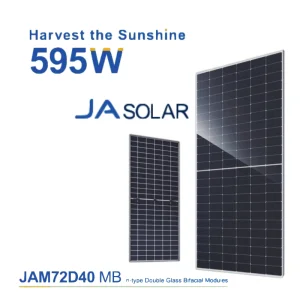 Jasolar 570 595W High Efficiency Solar Panel with 26% Conversion for Residential and Commercial Roofs