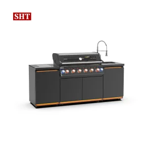 Small Outdoor Grill Cabinets with Removable Countertop for Small Spaces