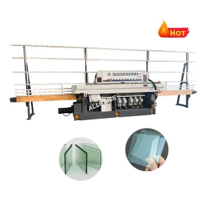 45 Degree Shower Glass Straight Line Edging Bevelling Machine Flat Glass Edge Polishing Grinding Machine