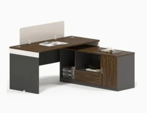 Modular Office Partition Workstation Desk with Storage Cabinet for Open Workspace Furniture