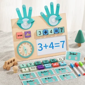 Wooden Montessori Clock Counting Board