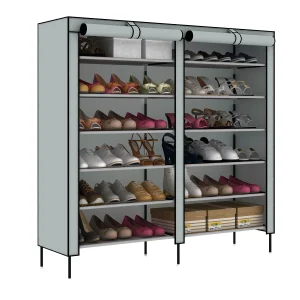 Fabric Covered Detachable Three-Layer Shoe Storage Cabinet for Kitchen Use 1PC Sample for Quality Inspection Supports FCL Bulk