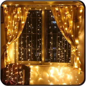Cortinas Decoradas com Luzes de Fada Internas 2.0mmod Luzes de Cordão de PVC para Natal