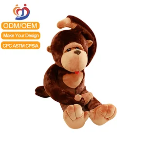 Custom Monkey Plushie Pillow Giant Monkey Stuffed Animal Big Stuffed Gorilla Plush Toy for Kids and Girlfriends
