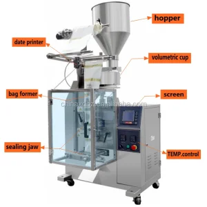 Siemens PLC Automatic Seed Vertical Form Fill Seal Machine