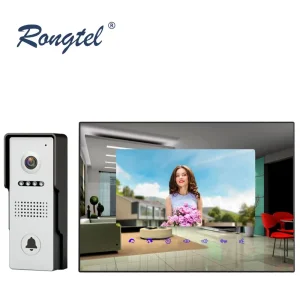 4 Wireless WiFi Video Door Phone Kit Works with Smart Phone