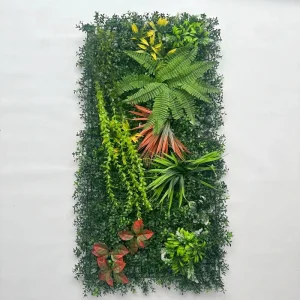 Wholesale 50*100cm Anti-UV Artificial Green Wall Panel Vertical Garden