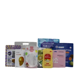 Custom Printed High Barrier Stand up Pouch Flat Bottom Bag with Resealable Food Packaging Bag Food Grade Moisture Proof Resistant Zip Lock Retort Pouch