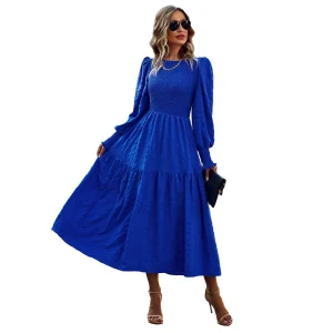 Vestido Elegante com Estilo Casual Midi