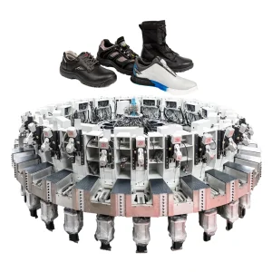 24 Stations Rotary Type PU TPU Injection Shoe Making Machine for Safety Shoe Sport Shoe