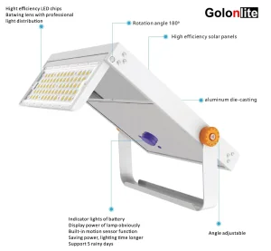 Lâmpada de Jardim Solar de Alta Qualidade e Baixo Preço, à Prova d'Água, com Sensor de Movimento, Luzes de Segurança LED para Parede