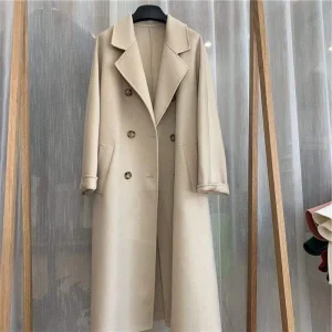 Trench Coat Long Wool