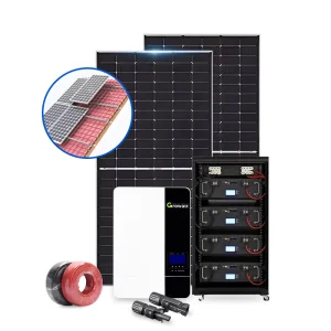 High Efficiency 15kw Solar Power System with Inverter Battery Storage PV Panels for Home Use Complete Residential Solar Energy Solution