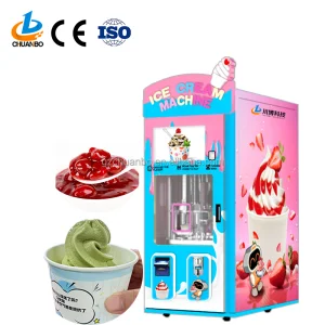 Nayax Stainless Steel Robotic Soft Serve Ice Cream Machine