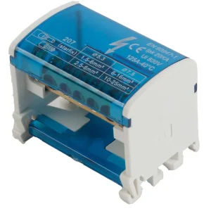 207 DIN Rail Electrical Junction Box Power Distribution Modular Terminal Block Connector