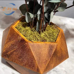 Customizable Corten Steel Planter Pot