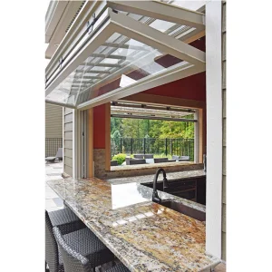 Accessories Sliding Portable Door Aluminium Folding Doors with Double Glazing for Home Shopfront