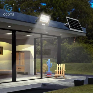 GCOTS High Brightness IP65 Waterproof Solar Panel LED Flood Light Lamp 50W 100W 200W 300W 400W 500W 600W Solar Flood Light