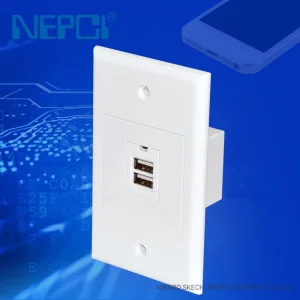 Módulo de Carregamento USB de Parede Tomada Dupla Porta Tipo-a DC5.0V /2.1A Soquete de Carregamento Rápido USB
