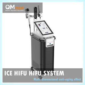 Advanced High Intensity Focused Ultrasound Hifu Face and Neck Tightening System with Frozen Ice Cooling and RF Depth 8 for Professional Beauty Salon Anti-Aging