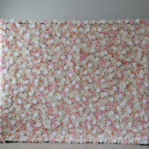 Wedding Decoration Artificial Rose Flower Wall 3D Flower Backdrop for Home Banquet