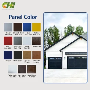 Aluminum Composite Paneles Sandwich Seccional Grage Door Groove Acoustic Panel