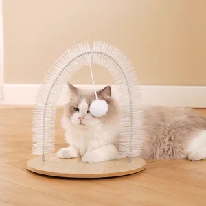 Interactive Self-Playing Simple Fashion Plush Eco-Friendly Cat Scratching Arch Hanging Mouse Toy Anti-Scratch Anxiety Relief Fun